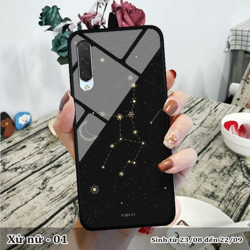 Ốp lưng kính 3D Xiaomi Mi 9 -cung hoàng đạo