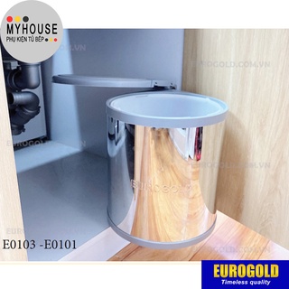 Thùng Rác Tròn Âm Tủ Để Dưới Chậu Rửa Bát - phụ kiện tủ bếp Eurogold