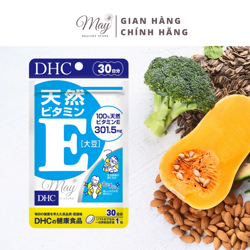 Viên Uống DHC Vitamin E 30 Ngày Natural Vitamin E Soybean (Gói 30 Viên)