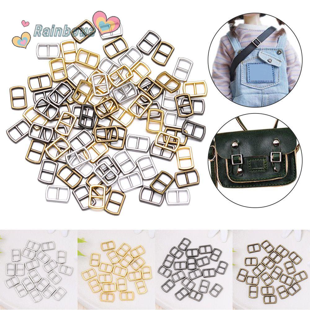 Set 20 / 40 Nút Bấm Mini 4 Màu Cầu Vồng Cho Túi Xách Búp Bê