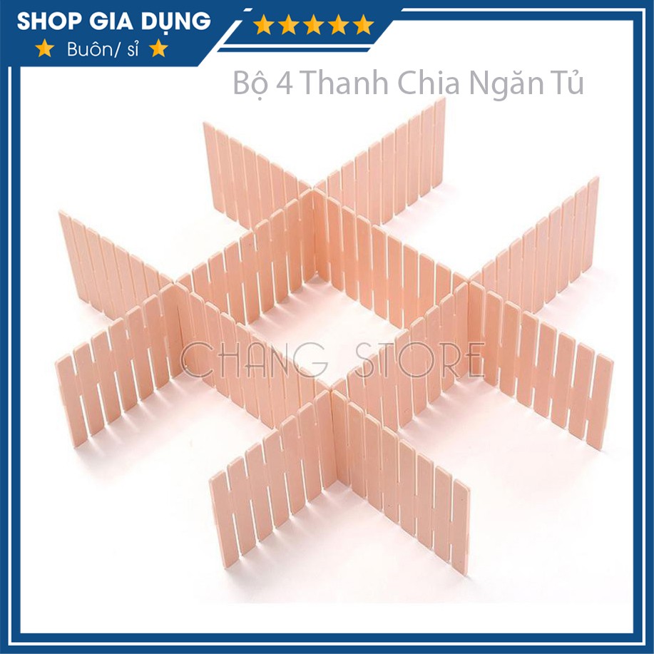 Bộ 4 Thanh Chia Ngăn Tiện Dụng - Tận Dụng Tối Đa Diện Tích