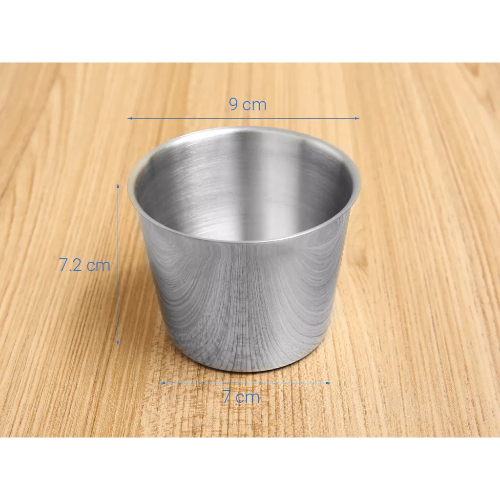 Bộ 10 ly làm đá inox Rainy từ 7cm đến 10cm