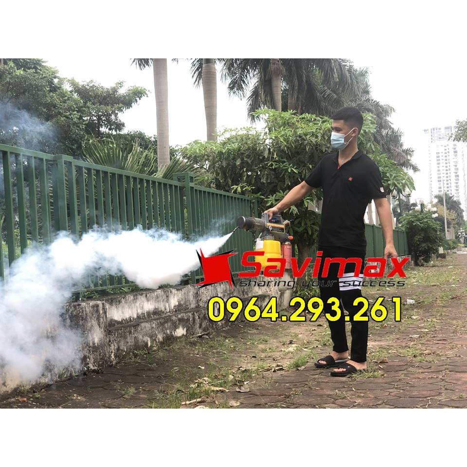 Máy phun th.uốc muỗi gia đình, máy phun khói mini Savimax 3000 Gold hoạt động bằng gas