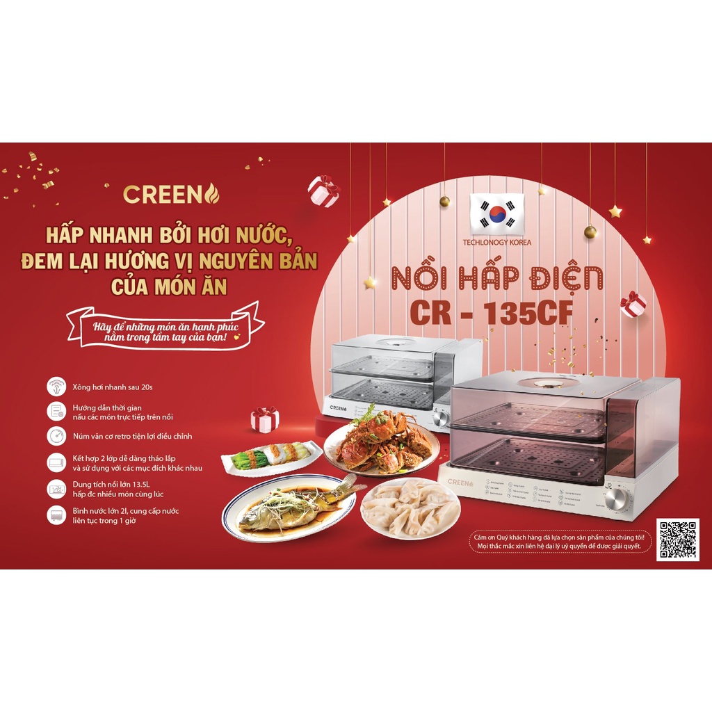 Nồi Hấp Điện Đa Năng CR-135CF