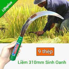 Liềm cắt cỏ, cắt lúa 9 Thép tay cầm nhựa