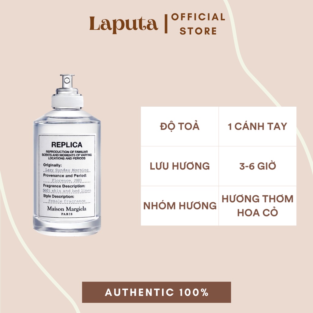 Nước Hoa Unisex Replica Lazy Sunday Morning LAPUTA, Mẫu thử 5ml/10ml Maison Margiela