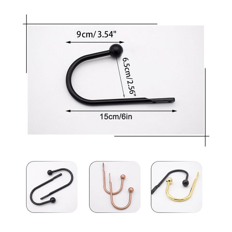 Móc Treo Rèm Cửa Hình Chữ U Bằng Hợp Kim Nhôm Cao Cấp