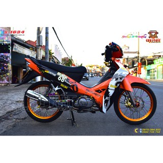 Tem Trùm Sirius Ohlins Cam Đen Trắng - S-1634