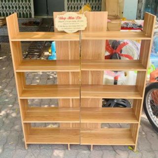 Kệ góc tường 5 tầng vân gỗ