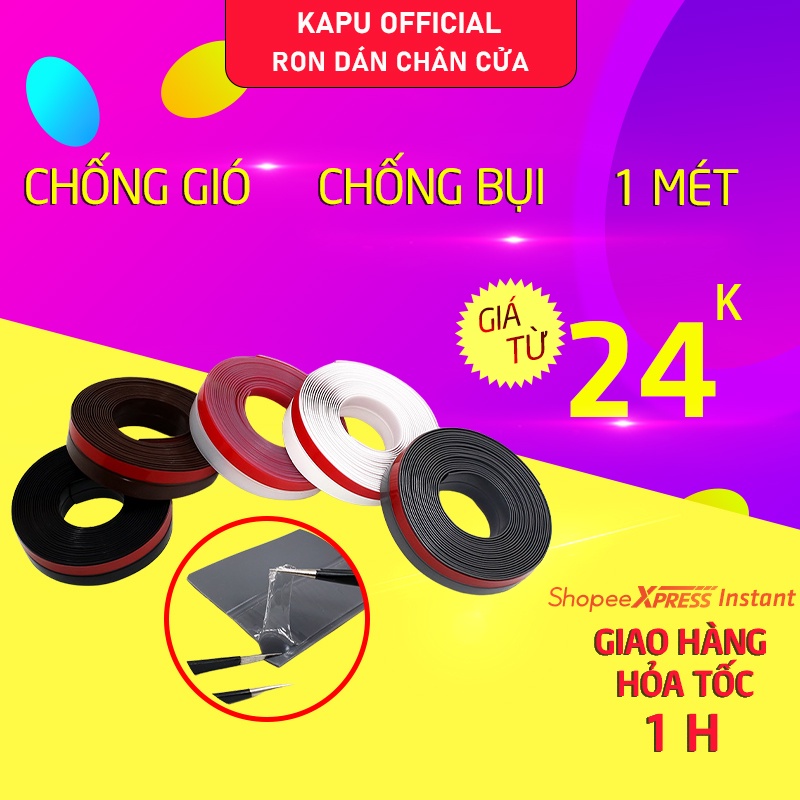 Ron chân cửa, ron cửa silicon chống bụi, cuộn dán cửa chống thoát nhiệt điều hòa - KAPU