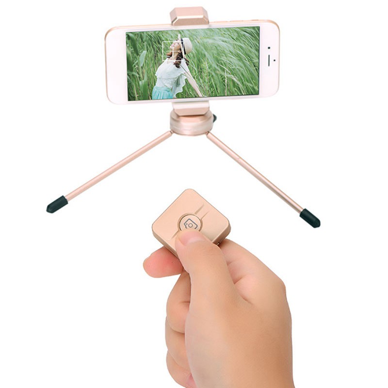 Bluetooth Remote Control Button Wireless Shutter Controller Selfie Camera Rocker Release Phone Monopod Selfie Red