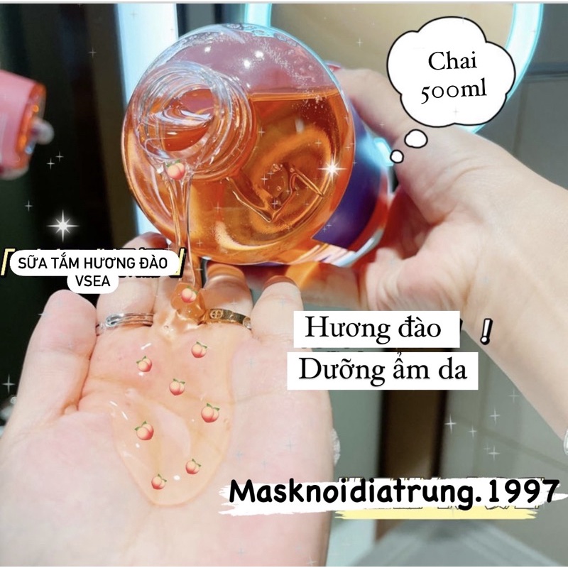 Sữa Tắm Nước Hoa Hương Đào Vsea 500ML | BigBuy360 - bigbuy360.vn