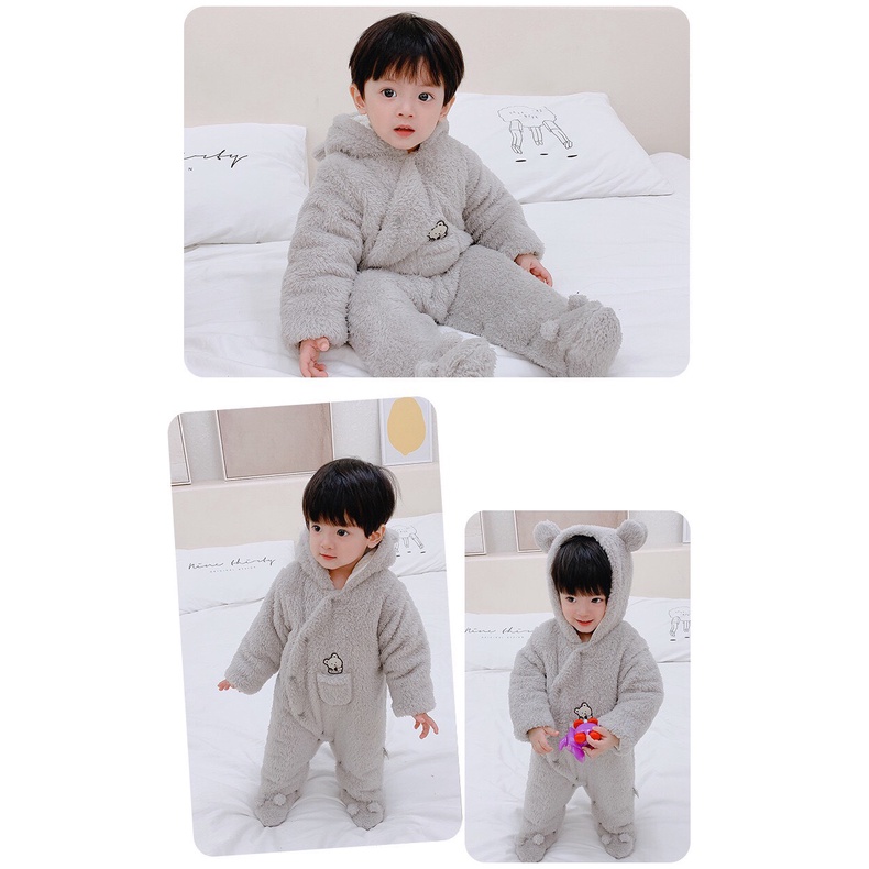 Body ủ bông 3 lớp dày dặn cho bé trai và bé gái