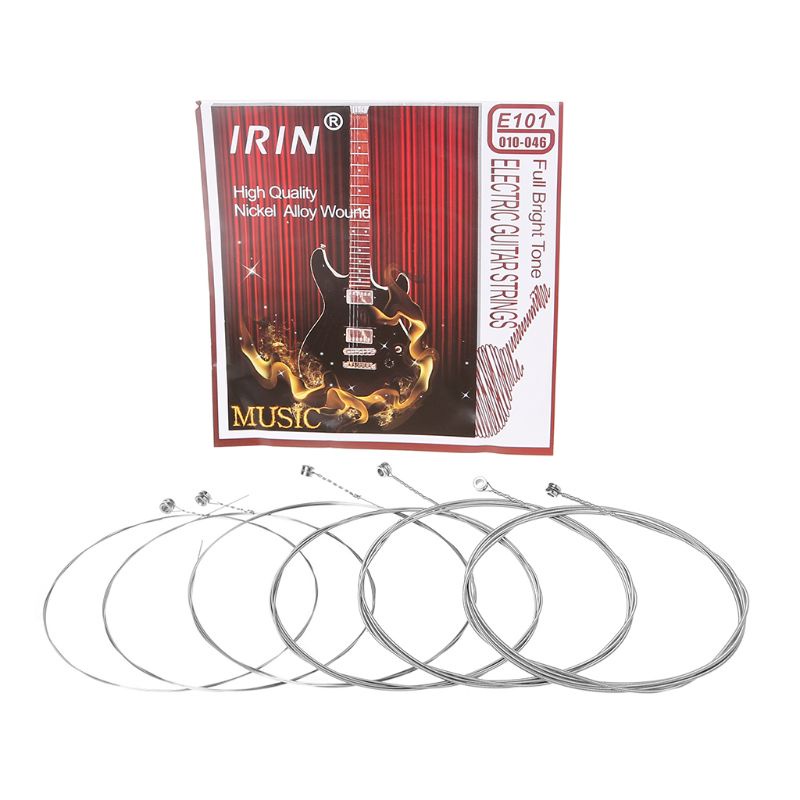 Bộ 6 Dây Đàn Bằng Thép Hình Lục Giác Cho Guitar Điện