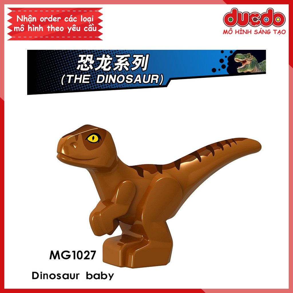 Minifigues Khủng long baby mini DINOSAUR Jurassic World - Đồ chơi Lắp ghép Xếp hình Mini