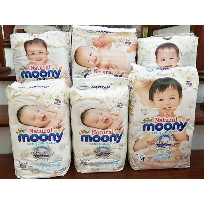 Tã Bỉm MOONY Nội Địa Nhật dán/quần NB63/S58/M48/L36  - TS996