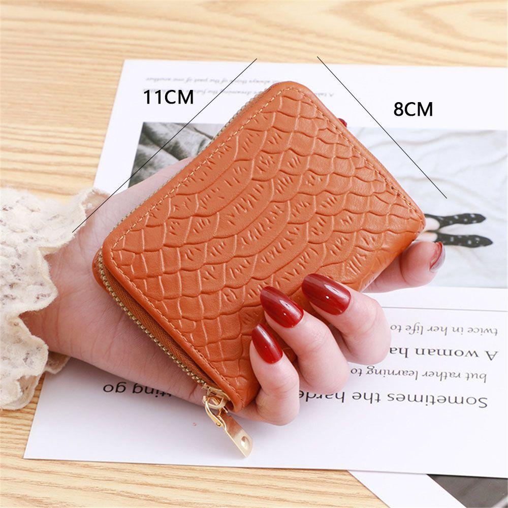 UUMIR Ví Nhỏ Đựng Thẻ Phối Khóa Kéo Thời Trang Cho Nữ