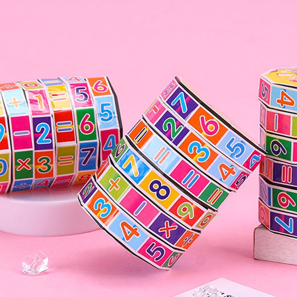 Khối Rubik Hình Trụ Nhiều Màu Sắc Giáo Dục Học Toán Cho Trẻ Em