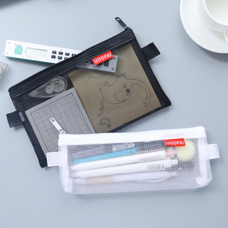 Túi Lưới Đựng Bút Trong Suốt Thiết Kế Đơn Giản Ốp