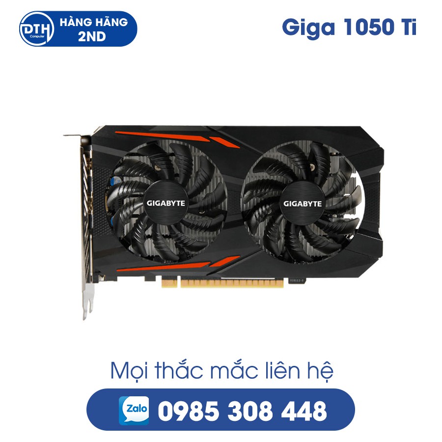 VGA Gigabyte GTX 1050 TI OC 4GB DDR5 / Chính hãng đã qua sử dụng | WebRaoVat - webraovat.net.vn