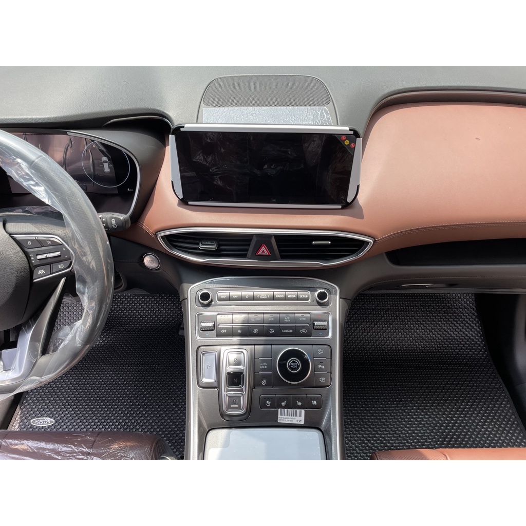 Thảm lót ô tô KATA cho xe Hyundai Santafe  - Khít với sàn, Chống trơn, Không mùi, Không ẩm mốc