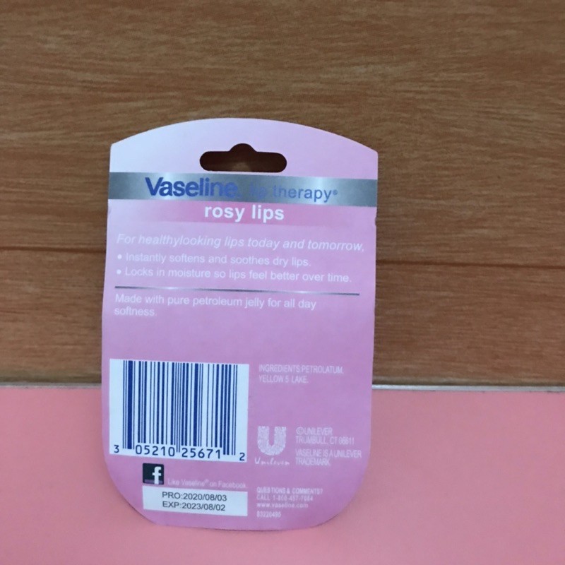 Kem dưỡng ẩm môi Vaseline 7G