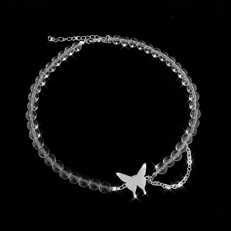 Dây Chuyền Mặt Bướm Đính Ngọc Trai