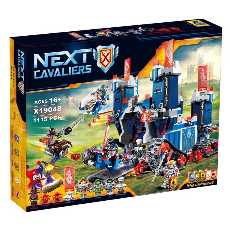 Lego 70317 - X 19048 ( Xếp Hình Pháo Đài Di Động Hiệp Sỹ Nexo Knights 1115 Mảnh )