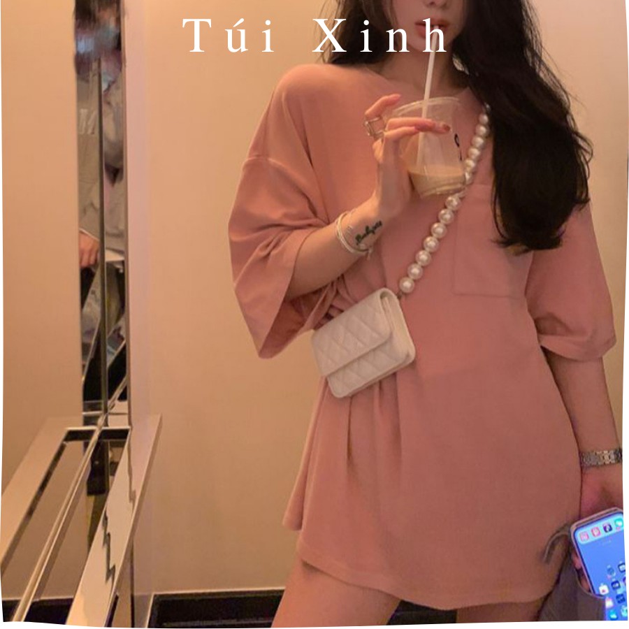 💕 Túi đeo chéo trần trám quai ngọc cực xinh, túi đeo chéo nữ hot trend phong cách Hàn Quốc💕 | BigBuy360 - bigbuy360.vn
