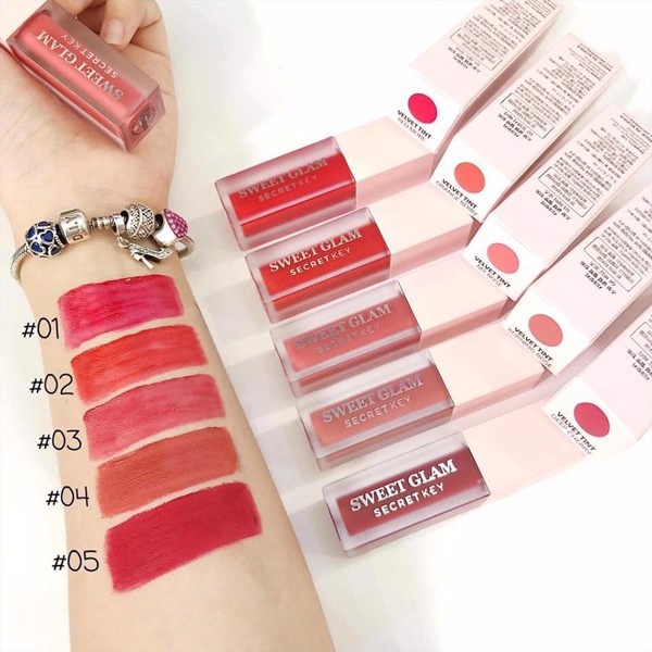 Son Kem Lì Secret Key Sweet Glam Velvet Tint