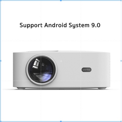 Máy chiếu WanboX1 Pro-Android 9.0 hỗ trợ điện thoại di động, kết nối WiFi