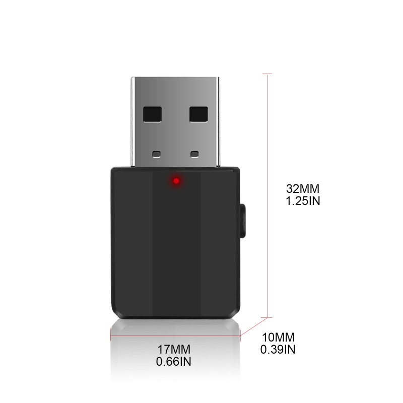 Bộ ChuyểN ĐổI Âm Thanh Không Dây 2 Trong 1 3.5mm Cho PC / TV / Xe Hơi