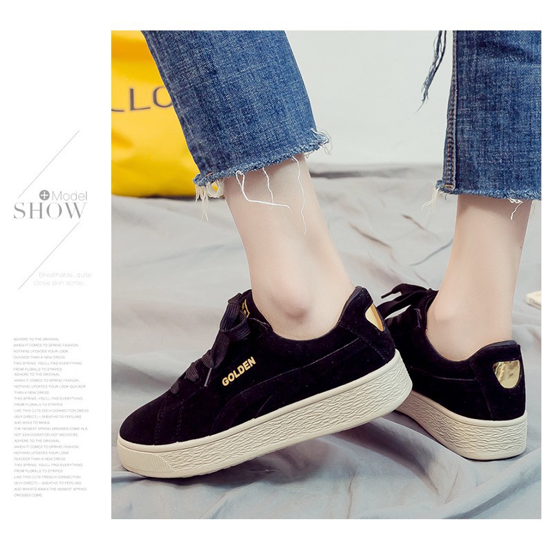 Giày vải nỮ Golden phong cách Hàn Quốc -New Order