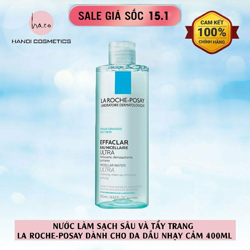 Nước tẩy trang La Roche-Posay dành cho da dầu 400ml