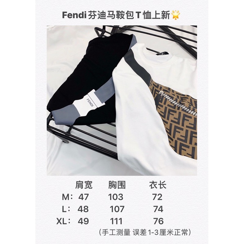 Áo thun Fendi FD họa tiết túi đeo chéo thời trang cao cấp