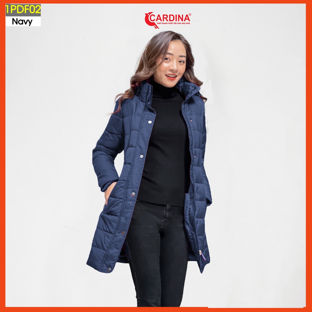 Áo phao nữ CARDINA cao cấp dáng dài siêu nhẹ siêu ấm cho mùa đông không lạnh 1PDF. | BigBuy360 - bigbuy360.vn