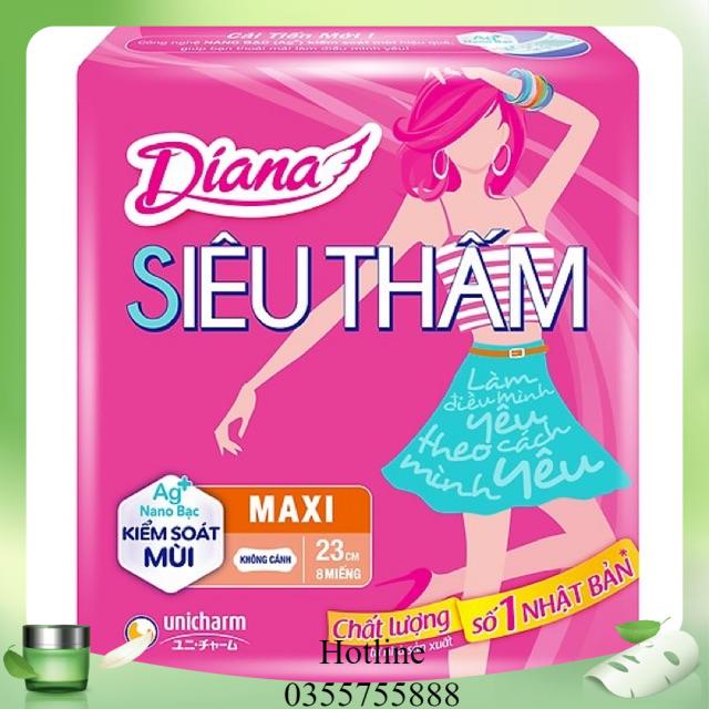 Lốc 6 Gói BVS Diana Maxi không cánh