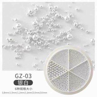 Bi gắn móng mix size. Bi trang trí móng mix size