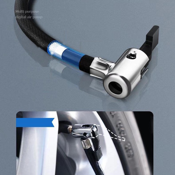 Bơm Lốp Ô Tô Điện Tử Cảm Ứng Thông Minh, Tự Ngắt, Vòi Đa Năng GoodYear GY-3302 - Hàng chính hãng