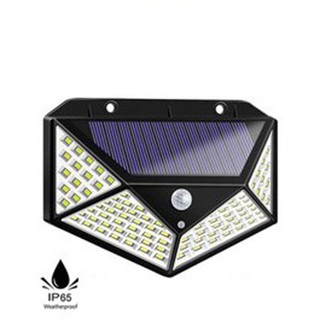 Đèn năng lượng mặt trời cảm biến hồng ngoài 100 LED siêu sáng (Đen)