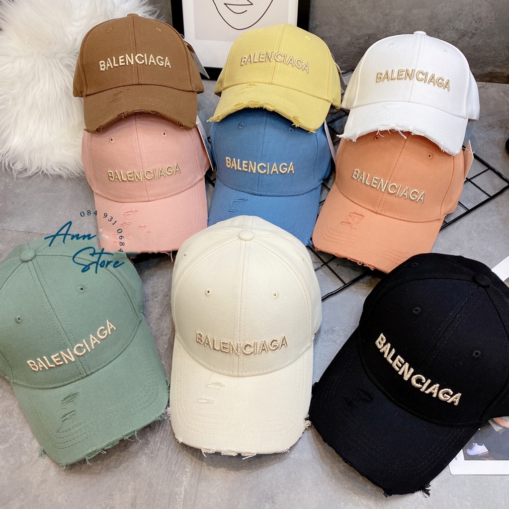 Mũ Lưỡi Trai Balenciaga 💖FREESHIP💖 Mũ Balenciaga Xước, Thêu Chữ Vàng, Form Cứng Cáp, Trẻ Trung, Phù hợp cả Nam và Nữ