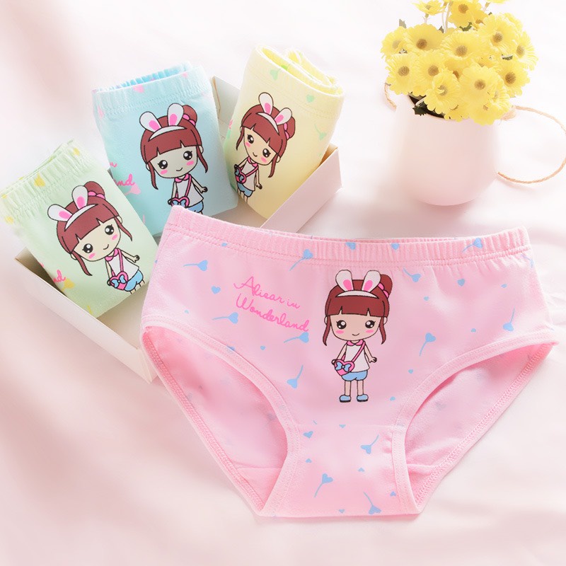 Quần chip cho bé gái, mẫu mới 2022, chất liệu cotton thoáng mát - Hàng Quảng Châu Cao Cấp (QC34)