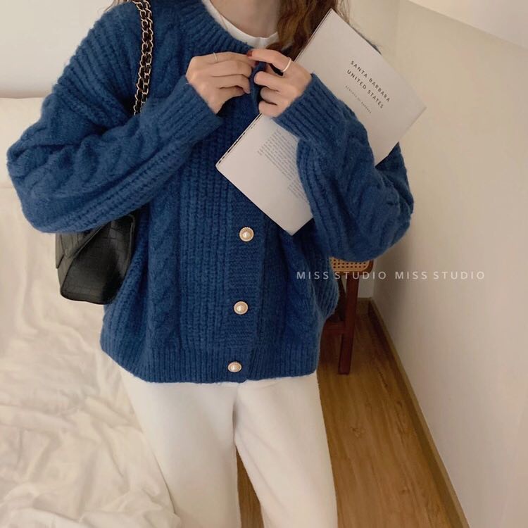 Áo Khoác Len Cardigan Mềm Dáng Rộng Thời Trang Mùa Xuân Cho Nữ 2021 | BigBuy360 - bigbuy360.vn