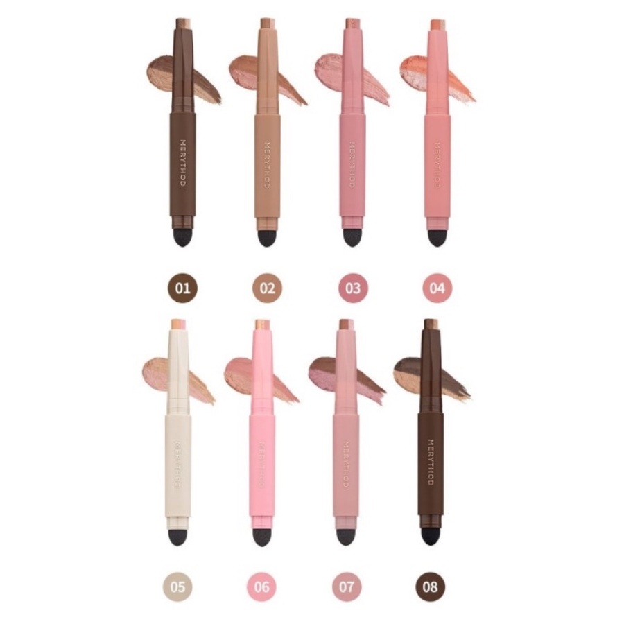 Phấn mắt dạng thỏi 2 tông màu Merythod Two Tone Eyeshadow 0.9g