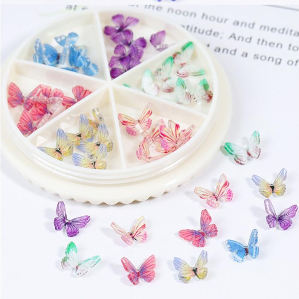 OCEANMAP Hạt ĐíNh Trang Trí MóNg HìNh BướM 3D