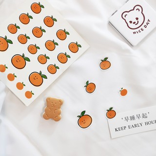 Sticker Dán Trang Trí Sổ, Đồ Dùng Hình Quả Cam