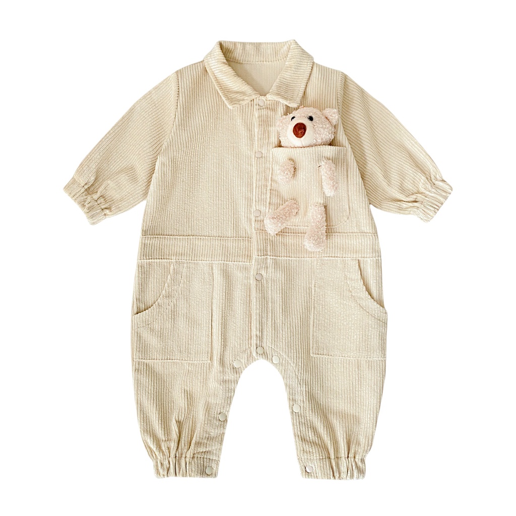 Áo liền quần Sanlutoz bằng cotton tay dài kiểu dáng mới lạ dành cho bé trai