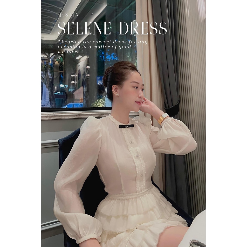 Đầm SELENA HESTIA đủ size, thiết kế basic, sang trọng SEL01
