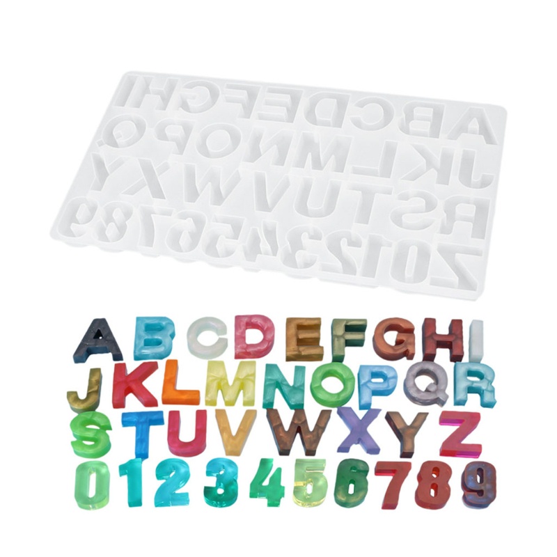 Khuôn Silicone Làm Bánh Hình Chữ Cái &amp; Số Cho Bé