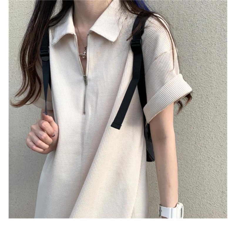 [Spot] Chân Váy Chữ A Dáng Rộng Dài Qua Gối Viền Xếp Nếp Màu Xanh Bạc Hà Đơn Giản Phong Cách Hàn Quốc Thời Trang